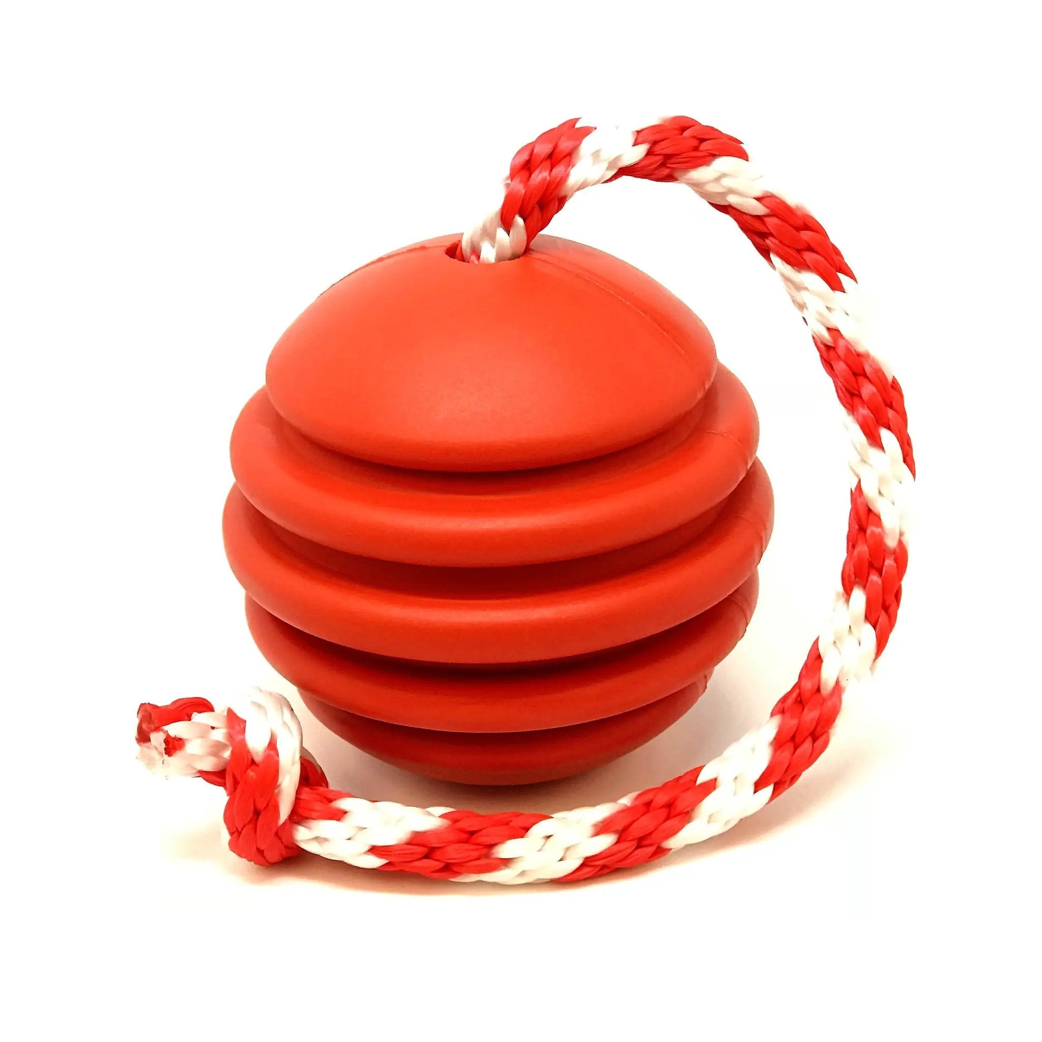 USA-K9 Stars And Stripes Red Rubber Dog Toy For Handlers Ultradurable Natural Rubber Made In Usa by SodaPup/True Dogs, LLC