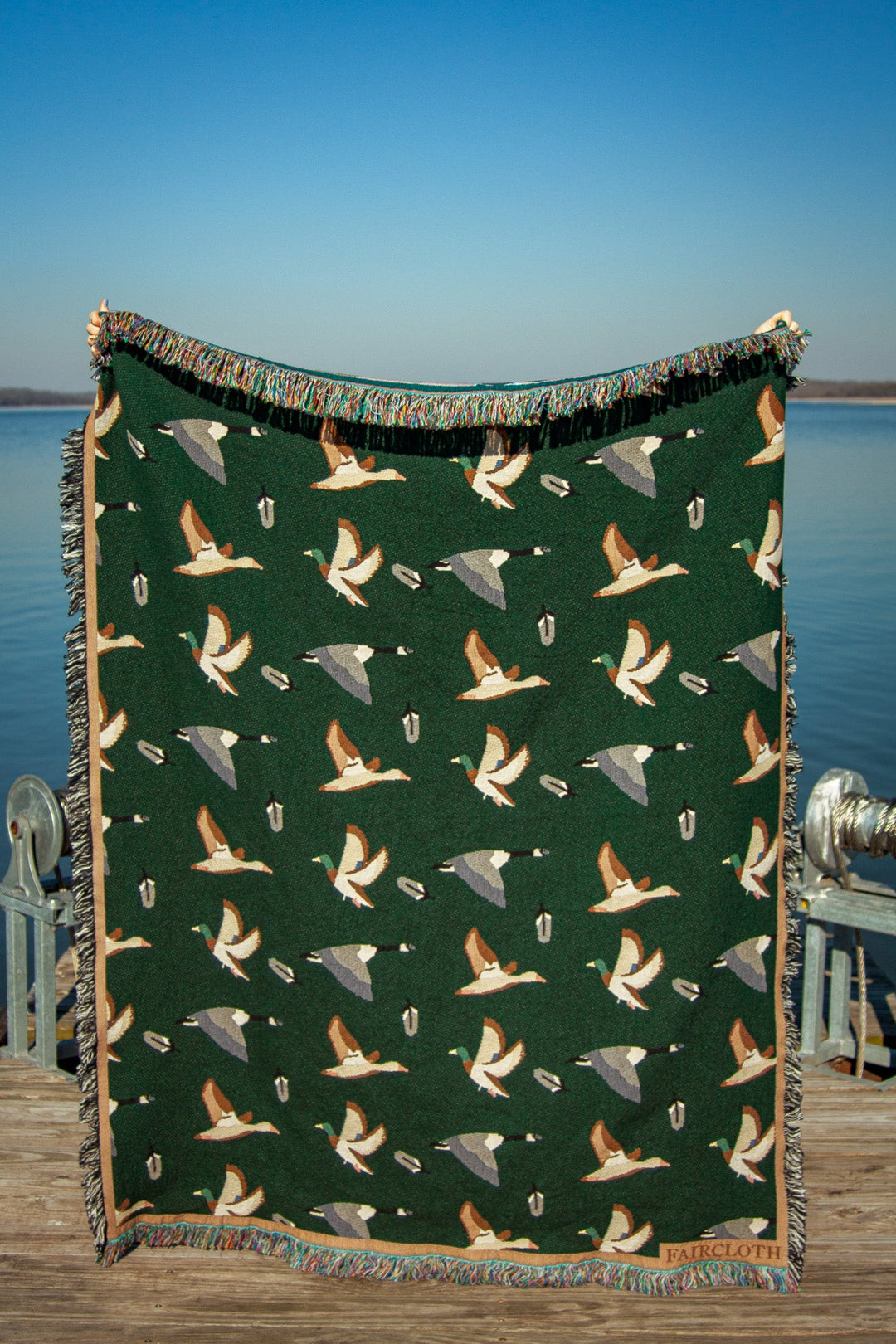 Faircloth Duck Duck Goose Cotton Throw Blanket