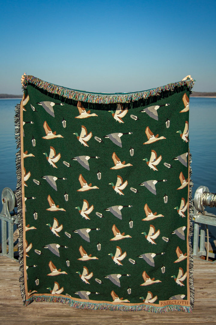 Faircloth Duck Duck Goose Cotton Throw Blanket