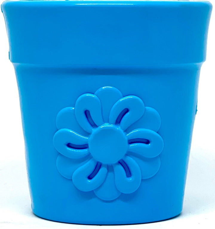 SodaPup Flower Pot rubber eCup dog treat dispenser in green, view 4