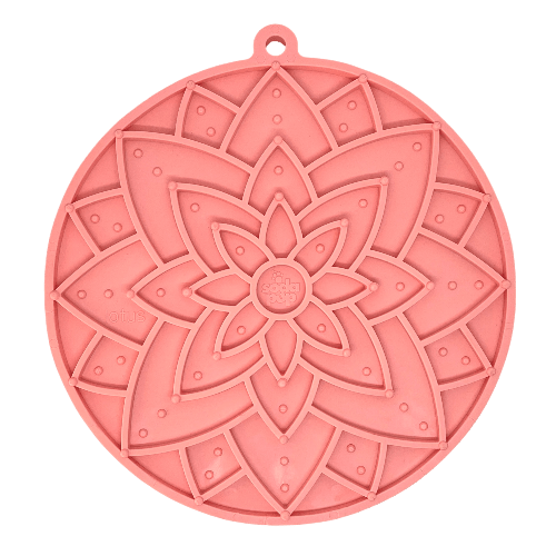 Lotus Design emat - Enrichment Lick Mat For Dogs and Cats - With Suction Cups | USA Made by SodaPup/True Dogs, LLC