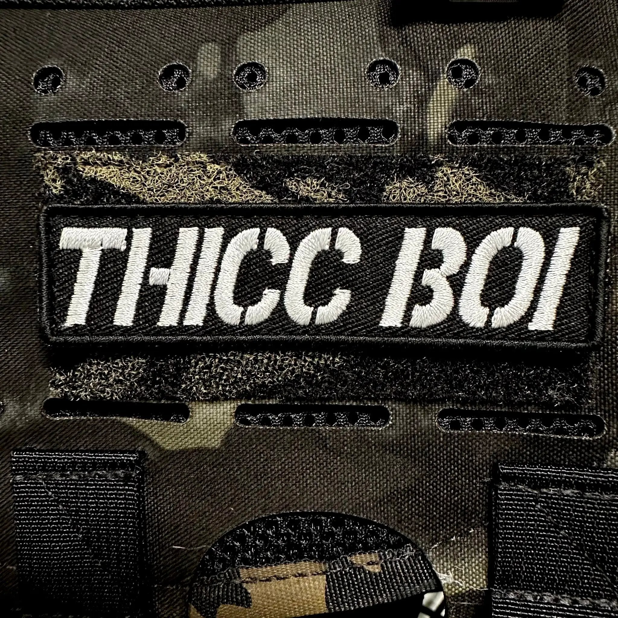 Thicc Boi Embroidered Morale Patch 4 By 1 For Vests And Harness Wear by kiloninerpets