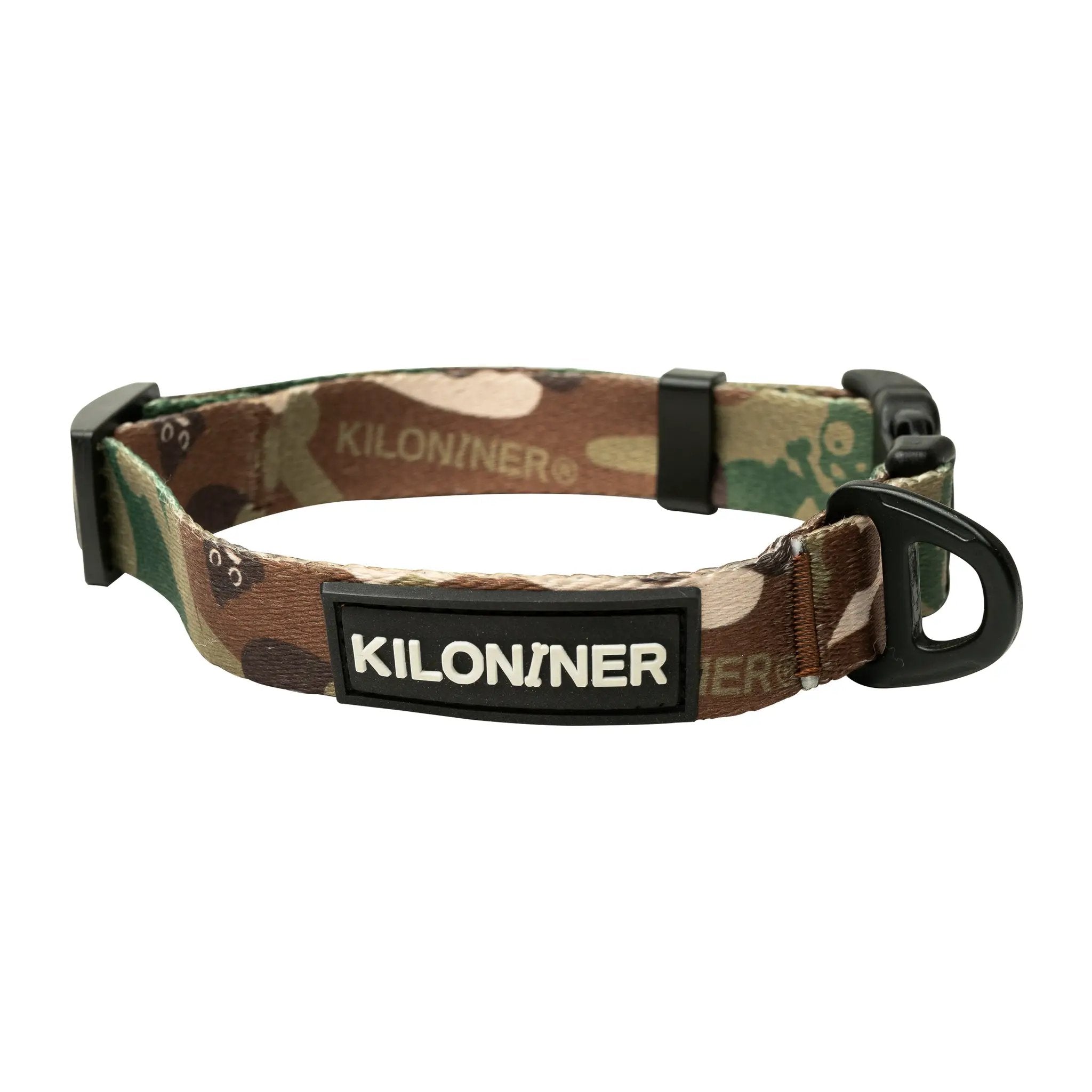 Kiloniner Strike Collar Durable 1 Inch Wide Jungle Green Camo Design by kiloninerpets