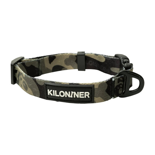 Kiloniner Strike Collar Durable 1 Inch Wide Jungle Green Camo Design by kiloninerpets