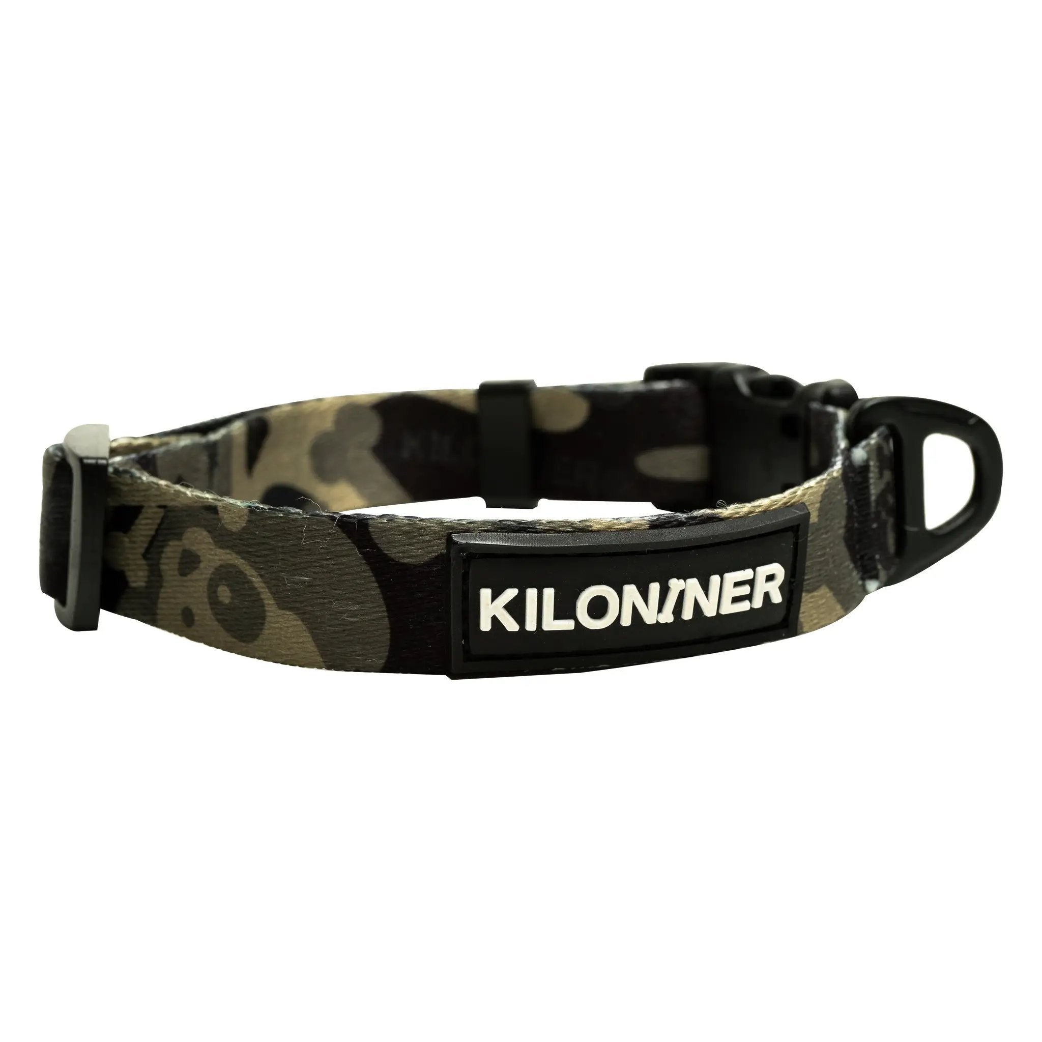 Kiloniner Strike Collar Durable 1 Inch Wide Jungle Green Camo Design by kiloninerpets