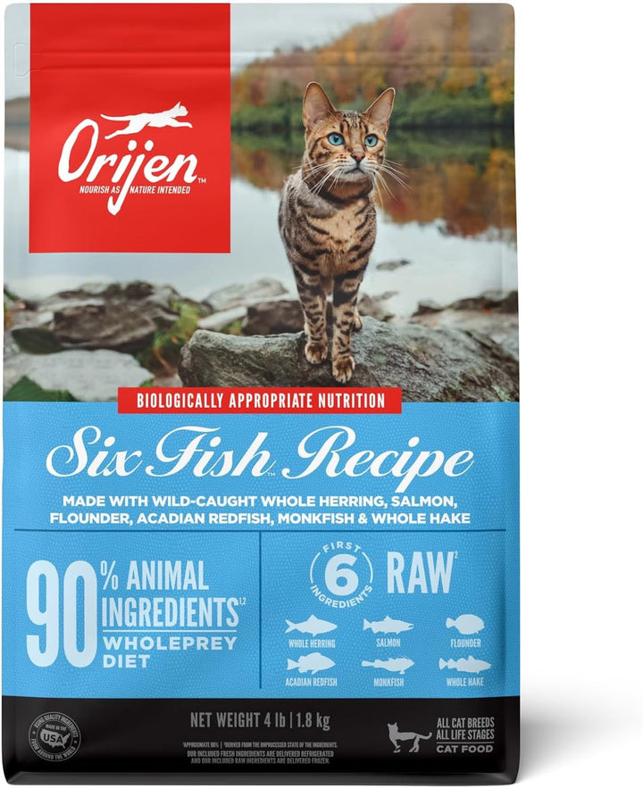 ORIJEN Six Fish cat food bag front