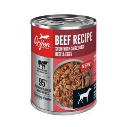ORIJEN Beef Recipe stew wet dog food can front