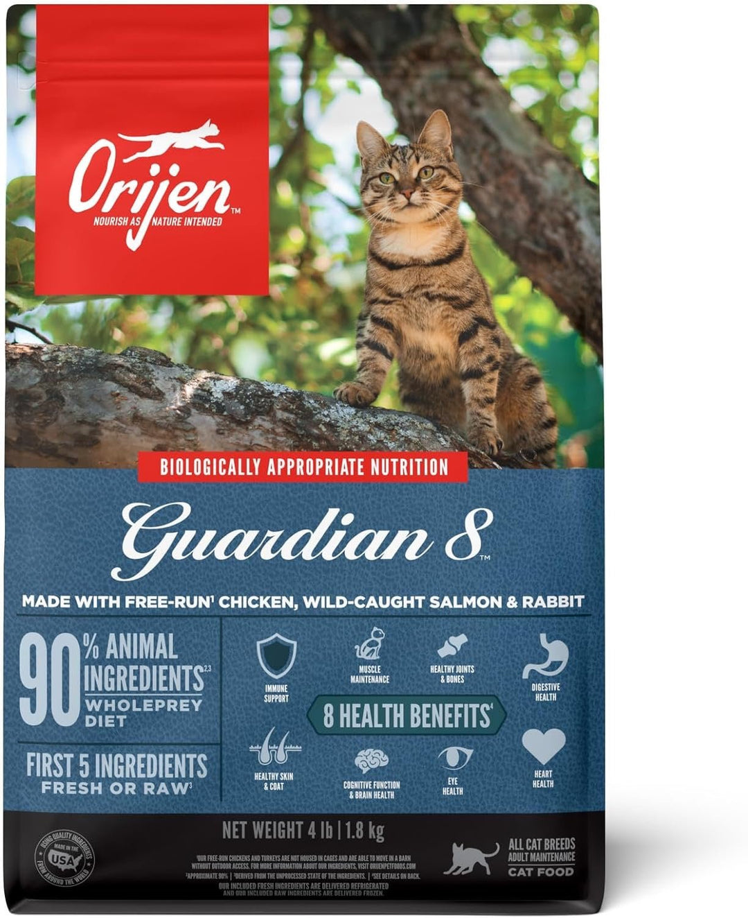 ORIJEN Guardian 8 dry cat food bag front