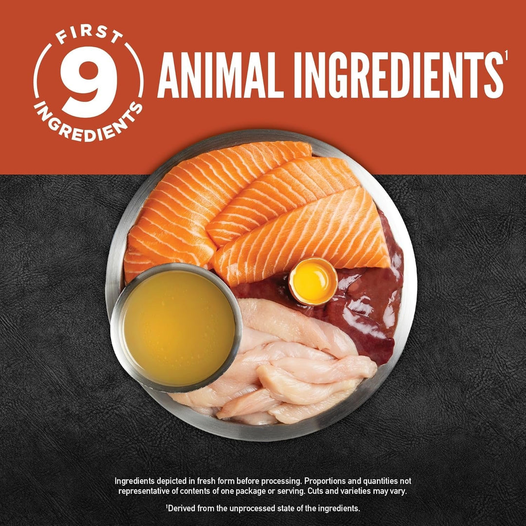 ORIJEN Salmon and Chicken animal ingredient illustration