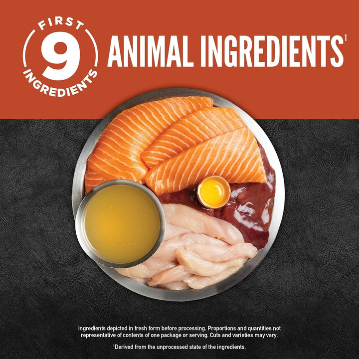ORIJEN Salmon and Chicken animal ingredient illustration