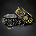 Load image into Gallery viewer, Imperium Bully Collection Hand Stitched Leather Show Collar 8 cm by Bestia Dog Gear
