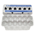 Charger l'image dans la visionneuse de la galerie, Henlay Jumbo Egg Cartons for 12 Farm Fresh Eggs – Durable & Reusable Egg Carton, 20 or 75 Pack
