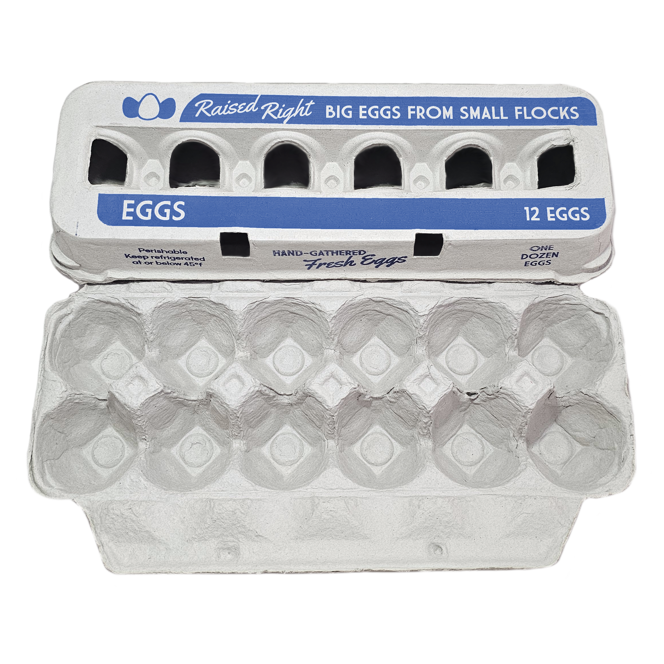 Henlay Jumbo Egg Cartons for 12 Farm Fresh Eggs – Durable & Reusable Egg Carton, 20 or 75 Pack