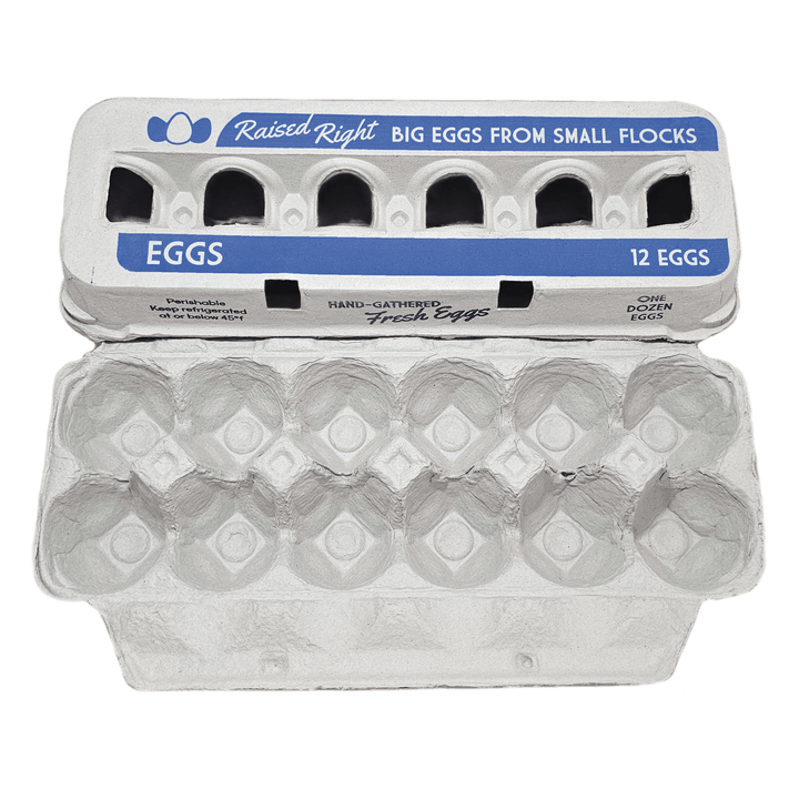 Henlay Jumbo Egg Cartons for 12 Farm Fresh Eggs – Durable &amp; Reusable Egg Carton, 20 or 75 Pack