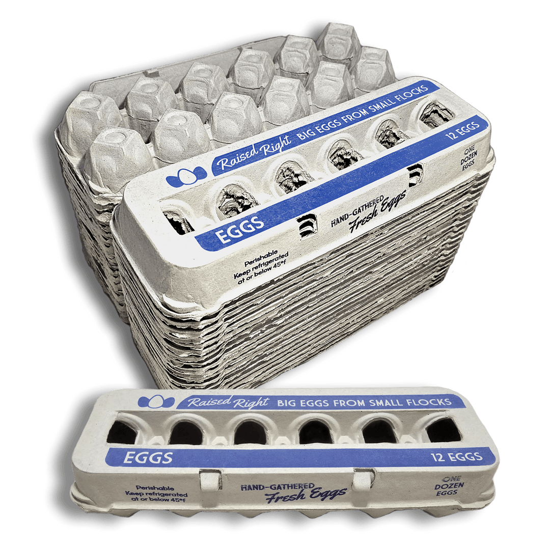 Henlay Jumbo Egg Cartons for 12 Farm Fresh Eggs – Durable &amp; Reusable Egg Carton, 20 or 75 Pack
