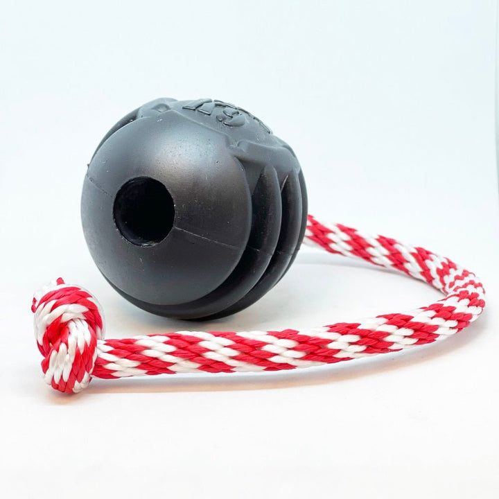 SodaPup USA-K9 Magnum Stars and Stripes rubber dog toy in black, view 8
