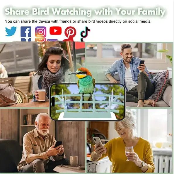 High Quality Solar Powered Smart Bird Feeder with High Definition Camera and Mobile App Control by Anti Spier