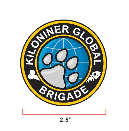 Kiloniner Global Brigade Embroidered Morale Patch Hook 2.5 Inches by kiloninerpets