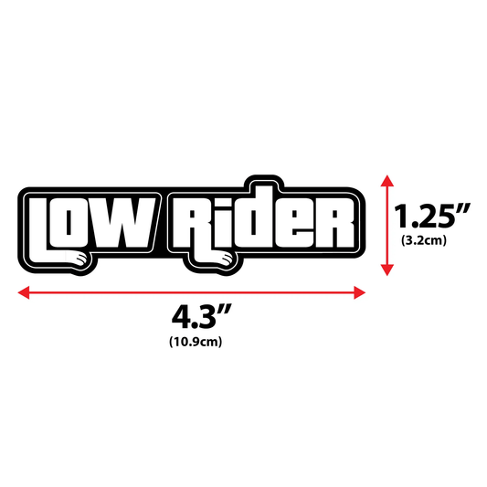 Low Rider Embroidered Morale Patch Four Inches Wide Two Inches Tall For Tactical Vests And Harness Hook Fastener Backing by kiloninerpets