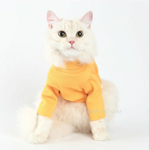 Label Pet Turtleneck, Yellow