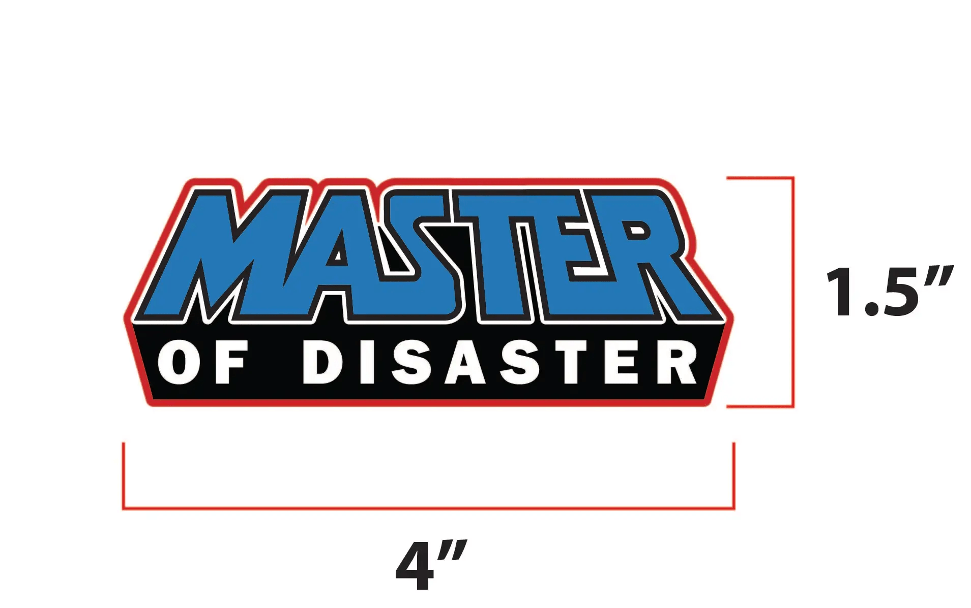 Master Of Disaster Embroidered Morale Patch With Hook Fastener Backing For Tactical Gear Vests by kiloninerpets