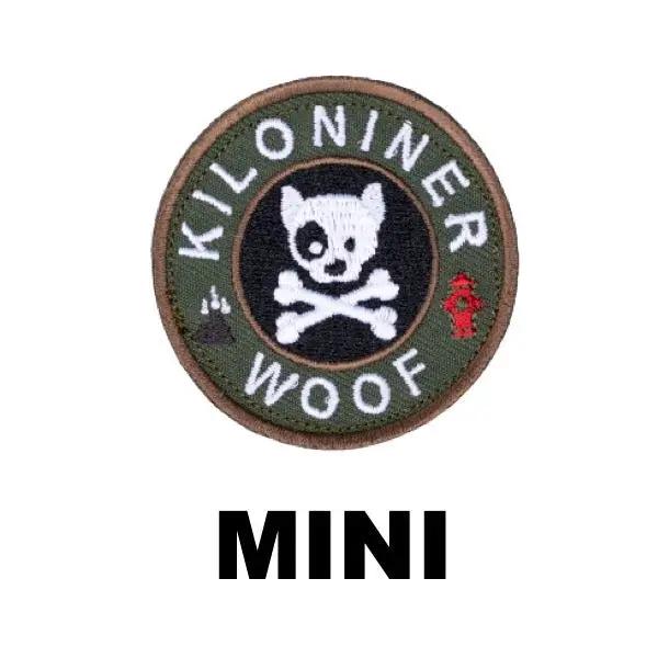 The Kiloniner Woof Mini Jungle Embroidered Dog Morale Patch