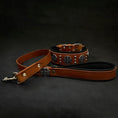 Carica l'immagine nel visualizzatore della galleria, The "Maximus" collar 2.5 inch wide black & silver - Pet Collars & Harnesses from Bestia Dog Gear
