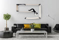 Load image into Gallery viewer, Cat Maze Wall - 3 Tier Cat Tree, light wood with black brackets, wall-mounted cat condo
