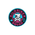 Carica l'immagine nel visualizzatore della galleria, PT Mini Dog And Crossbones Morale Patch Pink Turquoise Embroidery 2 Inch Diameter Modular Tactical Gear Identifier by kiloninerpets
