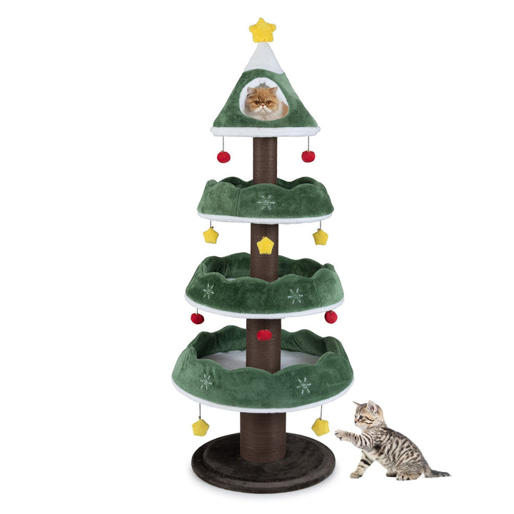 The Deck the Paws Cat Tree – 70.5 Inch