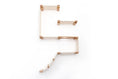 Carica l'immagine nel visualizzatore della galleria, The Deluxe Cat Fort - Modern Cat Condo by Catastrophic Creations, natural wood modular frame pieces
