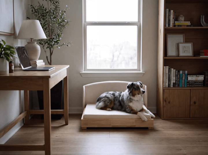 The Haven — Luxury Handcrafted Dog Bed | Solid Wood, Orthopedic, Waterproof lined