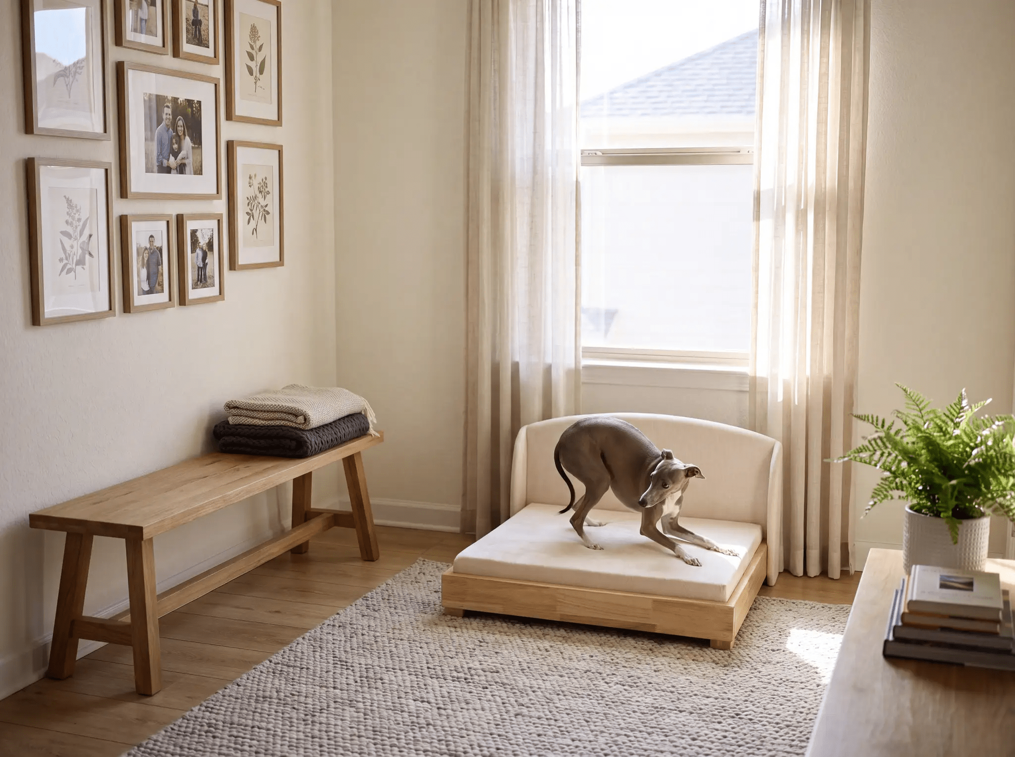 The Haven — Luxury Handcrafted Dog Bed | Solid Wood, Orthopedic, Waterproof lined