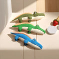 Load image into Gallery viewer, Premium Corduroy Alligator Squeaky Plush Chew Toy For Small Dogs by Jane's Pet Boutique
