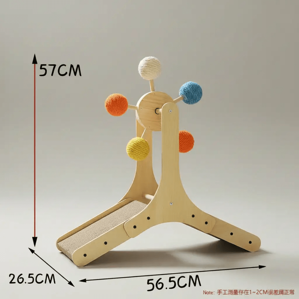 FelineFlow Premium Interactive Ferris Wheel Cat Scratcher For Kitten And Adult Cats by Midfox