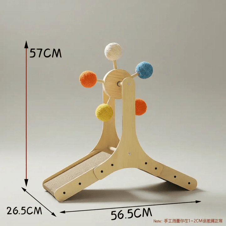 FelineFlow Premium Interactive Ferris Wheel Cat Scratcher For Kitten And Adult Cats by Midfox