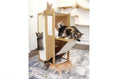 Charger l'image dans la visionneuse de la galerie, The Overlook bamboo cat tree cat condo with five cats playing.
