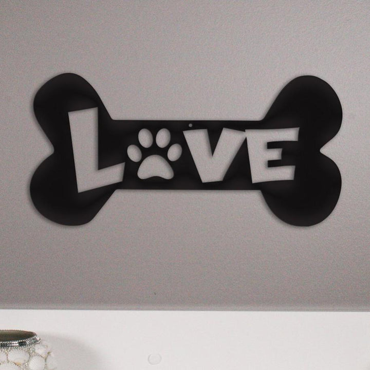 Puppy Love Metal Wall Sign