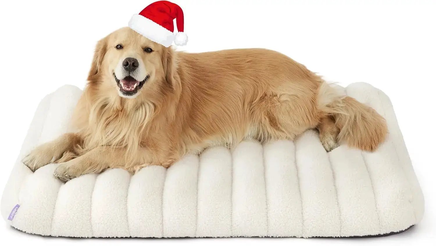 Orthopedic Dog Bed for Large Dogs | Waterproof Plush Mat w/ Washable Cover by Wags & Whiskers Pet Supply
