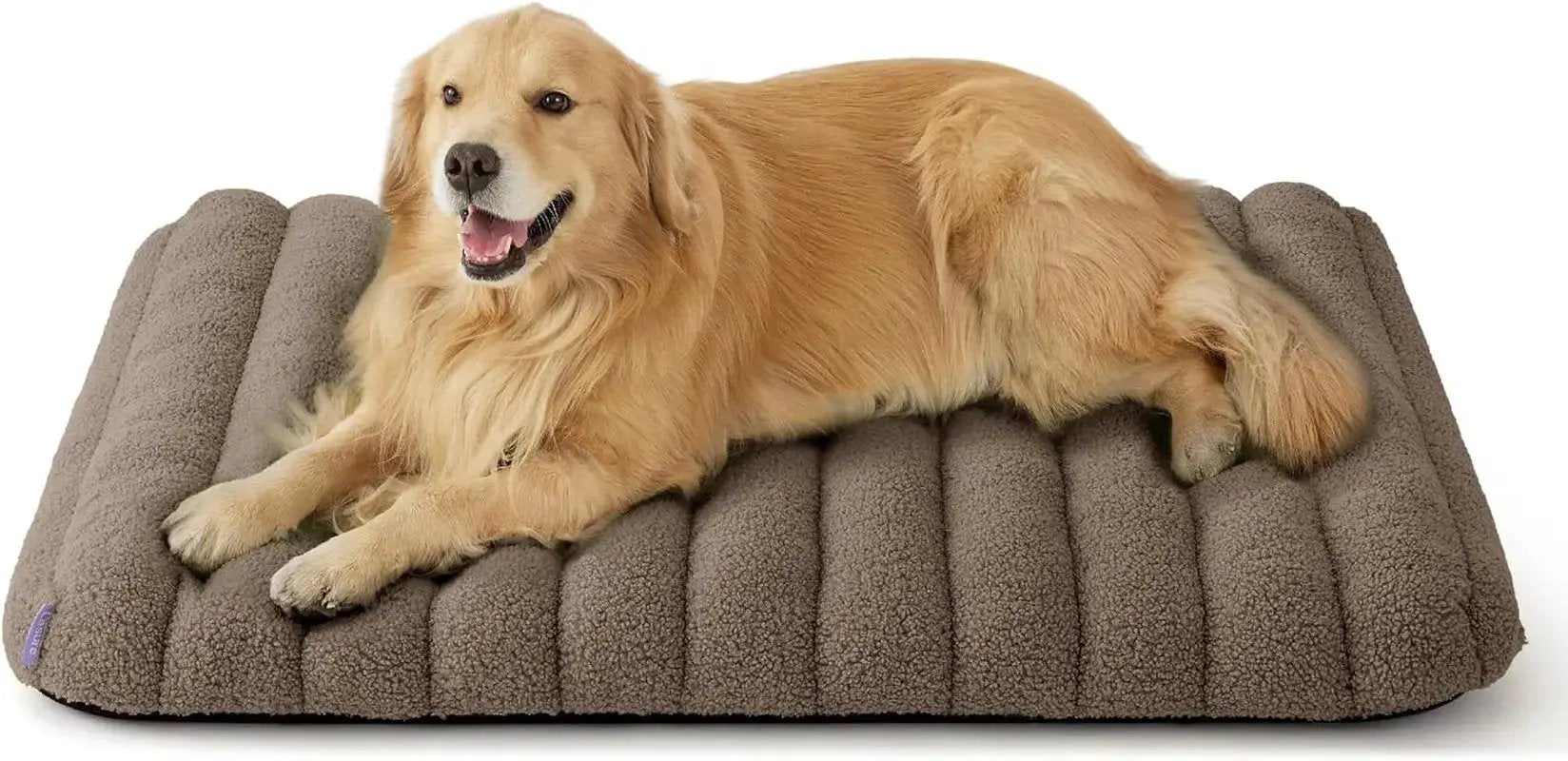 Orthopedic Dog Bed for Large Dogs | Waterproof Plush Mat w/ Washable Cover by Wags & Whiskers Pet Supply