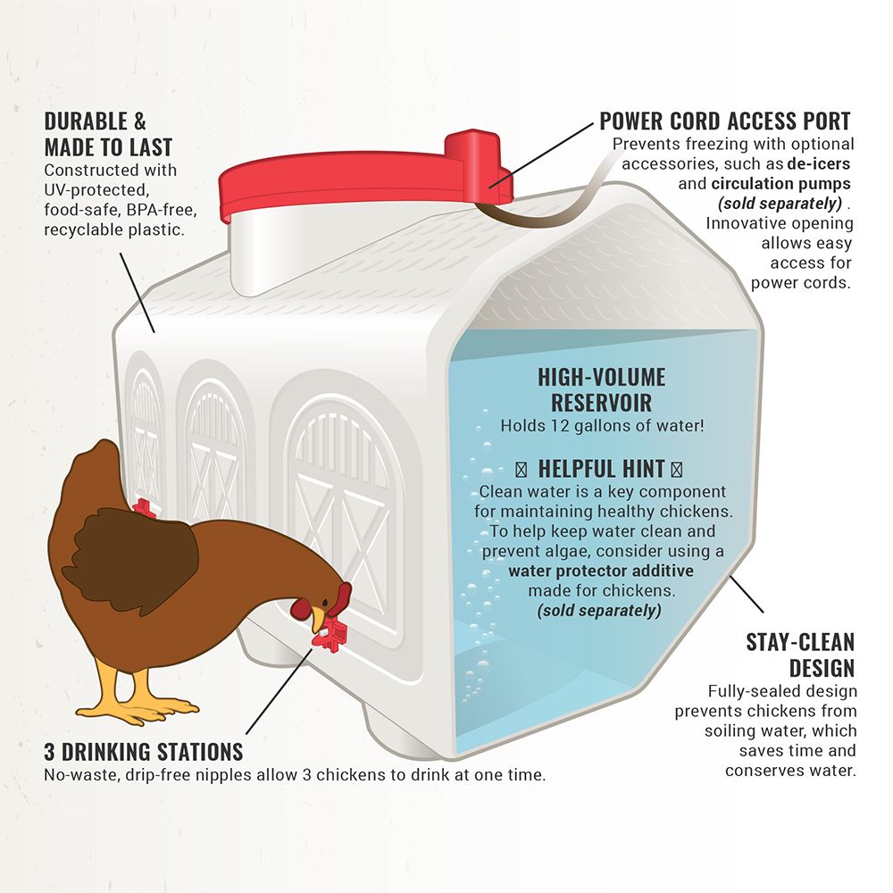 OverEZ Classic Chicken Waterer