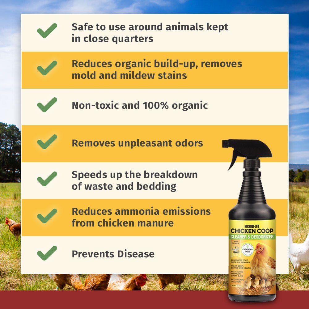 Microbe-Lift Chicken Coop Cleaner &amp; Deodorizer - 32 oz