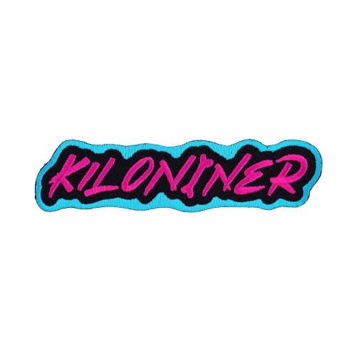 KILONINER RAD PT Morale Patch 4 Inch Pink Turquoise Miami Vice by kiloninerpets