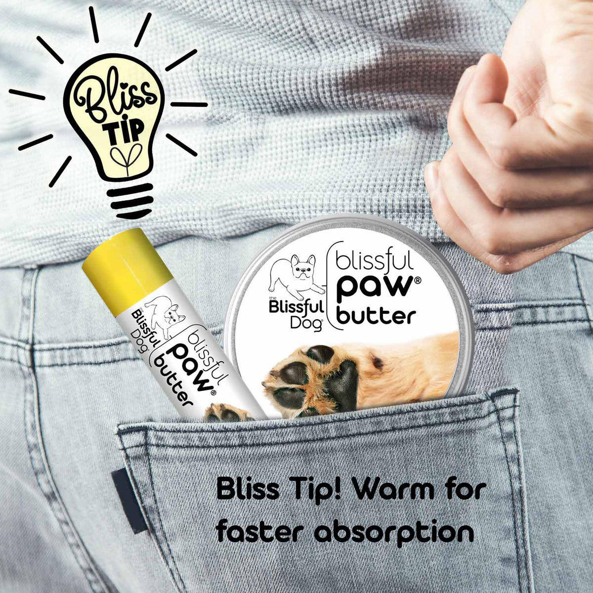 Blissful Paw® Butter Moisturizes Rough, Dry Paw Pads