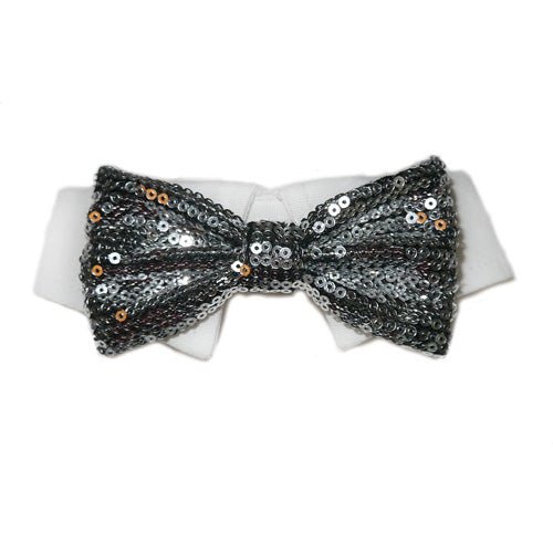 Sparky Sequin Dog Bow Tie Collar