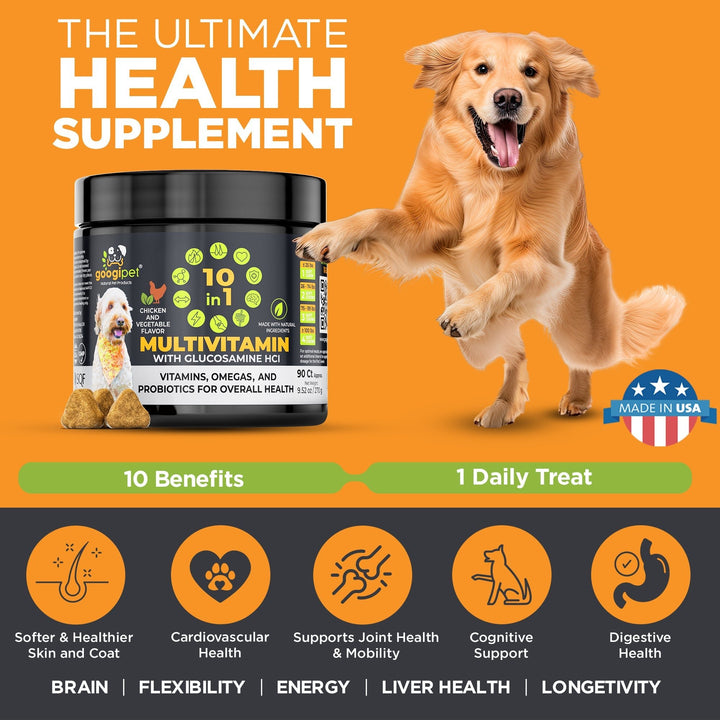 Googipet 10-in-1 Multivitamin Chews (Chicken), product detail image 2