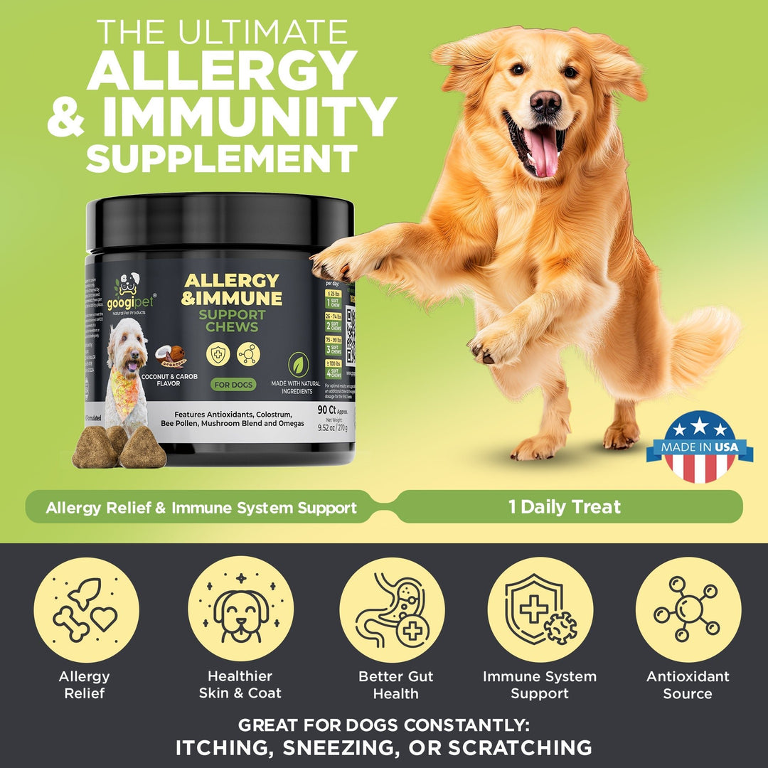 Googipet Allergy &amp; Immune Support Chews (Coconut &amp; Carob), product detail image 2