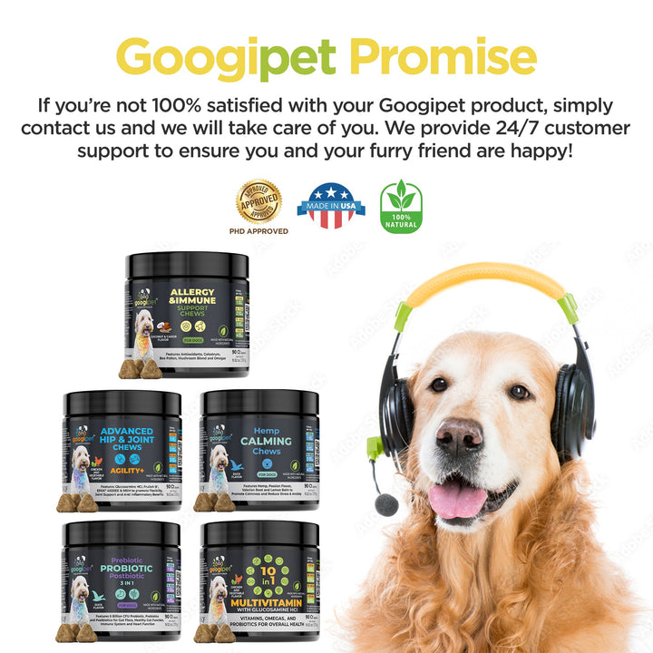 Googipet Allergy &amp; Immune Support Chews (Peanut Butter), product detail image 6
