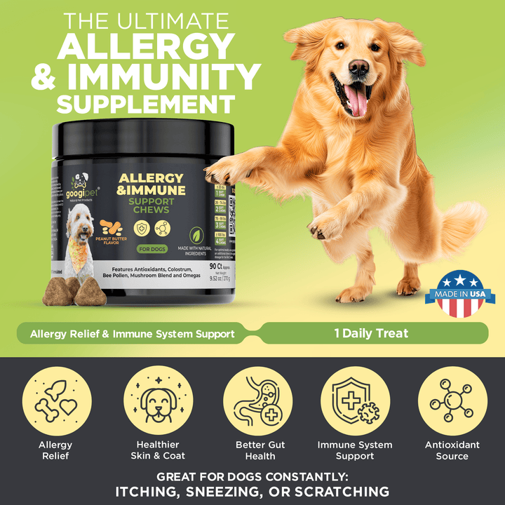 Googipet Allergy &amp; Immune Support Chews (Peanut Butter), product detail image 2