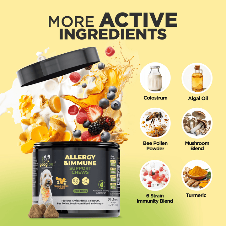 Googipet Allergy &amp; Immune Support Chews (Peanut Butter), product detail image 3